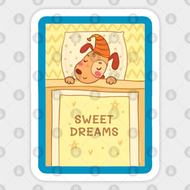 Sweet dreams baby dog Sticker by Dreamsbabe